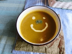 カボチャスープの写真